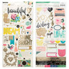 Crate Paper - Maggie Holmes Collection - Shine - Cardstock Stickers with Foil Accents