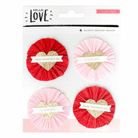 Crate Paper - Hello Love Collection - Layered Embellishments - Delights