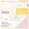Crate Paper - Notes and Things Collection - 12 x 12 Double Sided Paper - Enclosed