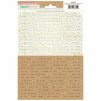 Crate Paper - Craft Market Collection - Cardstock Stickers - Words and Phrases