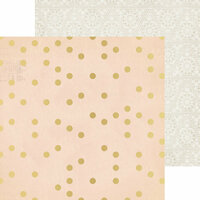 Crate Paper - Confetti Collection - 12 x 12 Double Sided Paper with Foil Accents - Ceremony
