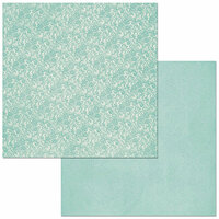BoBunny - Double Dot Designs Collection - 12 x 12 Double Sided Paper - Lace - Island Mist