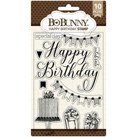 BoBunny - Clear Acrylic Stamps - Happy Birthday