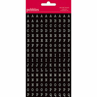 American Crafts - Pebbles - Walnut Grove Collection - Stickers - Mini Alphabet