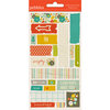 American Crafts - Pebbles - Seen and Noted Collection - Embossed Stickers - Masking Tape