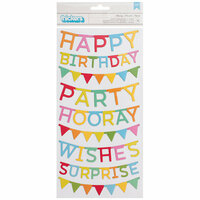 Pebbles - Happy Hooray Collection - Thickers - Phrase - Chipboard
