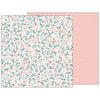 Pebbles - Night Night Collection - 12 x 12 Double Sided Paper - Baby Blossoms