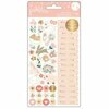 Pebbles - Night Night Collection - Cardstock Stickers with Foil Accents - Repeat - Girl