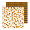 Pebbles - Spooky Boo Collection - Halloween - 12 x 12 Double Sided Paper - Hey Pumpkin