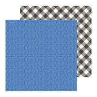 Pebbles - Along The Way Collection - 12 x 12 Double Sided Paper - Picnic Basket