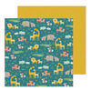 Pebbles - Peek-A-Boo You Collection - 12 x 12 Double Sided Paper - Boy - Jungle Adventure