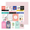Jen Hadfield - Hey, Hello Collection - 12 x 12 Double Sided Paper - Thank You Sentiments