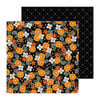 Pebbles - Spoooky Collection - 12 x 12 Double Sided Paper - Spoooky Blooms