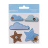 American Crafts - Pebbles - New Addition Boy Collection - Layered Felt Embellishments