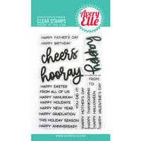 Avery Elle - Clear Photopolymer Stamps - Happy Tags