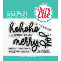 Avery Elle - Christmas - Clear Photopolymer Stamps - Happy Tags Holiday