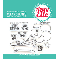 Avery Elle - Clear Photopolymer Stamps - Balloon Greetings