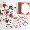 Anna Griffin - Christmas - Die Cut Cardstock Pieces - Holiday Paper Doll