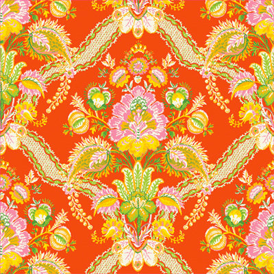 Anna Griffin - Carmen Collection - 12 x 12 Paper - Tropicana Orange