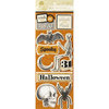 Anna Griffin - Esmerelda Collection - Halloween - Glittered 3 Dimensional Stickers - Titles, CLEARANCE