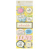 Anna Griffin - Fifi and Fido Collection - Foiled 3 Dimensional Cardstock Stickers - Title