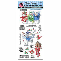 Art Impressions - Christmas Collection - Clear Photopolymer Stamps - Snow Friend