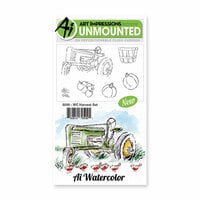 Art Impressions - Watercolor Collection - Unmounted Rubber Stamp Set - Harvest