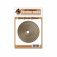 Art Impressions - Steel Dies - Circle Double Stitched