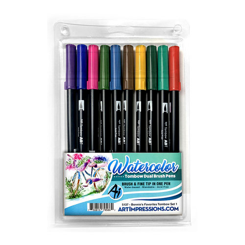Bonnie's Favorites Dual Brush Pen Set 1 - Art Impressions