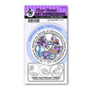 Art Impressions - Circlet Mini Tryfolds Collection - Clear Photopolymer Stamps - Tea