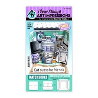Art Impressions - Matchbook Collection - Die and Clear Photopolymer Stamp Set - Craft Room