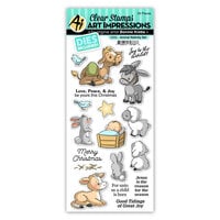 Art Impressions - Die and Clear Photopolymer Stamp Set - Animal Nativity