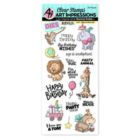 Art Impressions - Die and Clear Photopolymer Stamp Set - Baby Critters