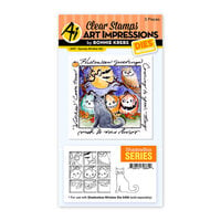Art Impressions - Windows to the World Collection - Die and Clear Photopolymer Stamp Set - Shadow Box Series - Spooky Window