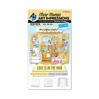 Art Impressions - Matchbook Collection - Die and Clear Photopolymer Stamp Set - Salon