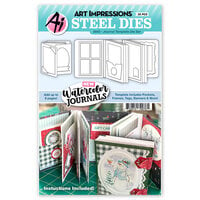 Art Impressions - Watercolor Journals Collection - Steel Dies - Journal Template