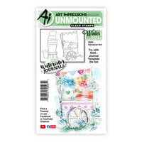 Art Impressions - Watercolor Journals Collection - Clear Photopolymer Stamps - Handcart