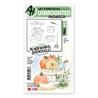 Art Impressions - Watercolor Journals Collection - Clear Photopolymer Stamps - Harvest