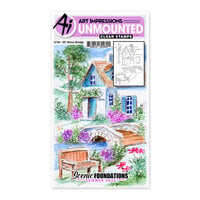 Art Impressions - Scenic Foundations Collection - Clear Photopolymer Stamps - Stone Bridge