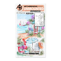 Art Impressions - Scenic Foundations Collection - Clear Photopolymer Stamps - Beach Cabin