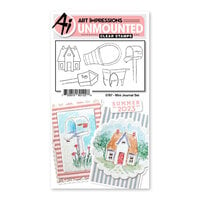 Art Impressions - Watercolor Collection - Clear Photopolymer Stamps - Mini Journal