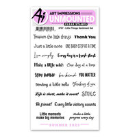 Art Impressions - Clear Photopolymer Stamps - Little Things Sentiment