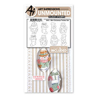 Art Impressions - Die and Clear Photopolymer Stamp Set - Mini Christmas Twisters
