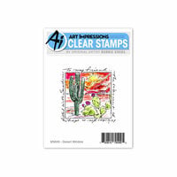 Art Impressions - Windows to the World Collection - Clear Photopolymer Stamps - Desert Window