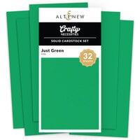 Altenew - Solid Cardstock Set - 32 Pack - Just Green
