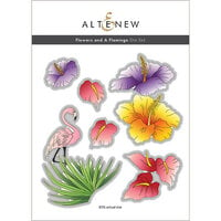 Altenew - Dies - Flowers And A Flamingo