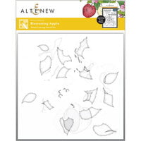 Altenew - Simple Coloring Stencil - 4 In 1 Set - Blossoming Apple