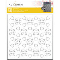 Altenew - Simple Coloring Stencil - 5 In 1 Set - Botanical Honeycomb