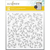 Altenew - Simple Coloring Stencil - 2 In 1 Set - Modern Leaf Background