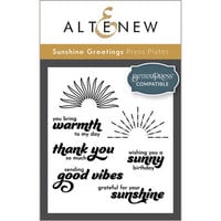 Altenew - Press Plates - Sunshine Greetings